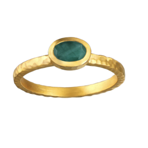 Guided by Wisdom Emerald Ring